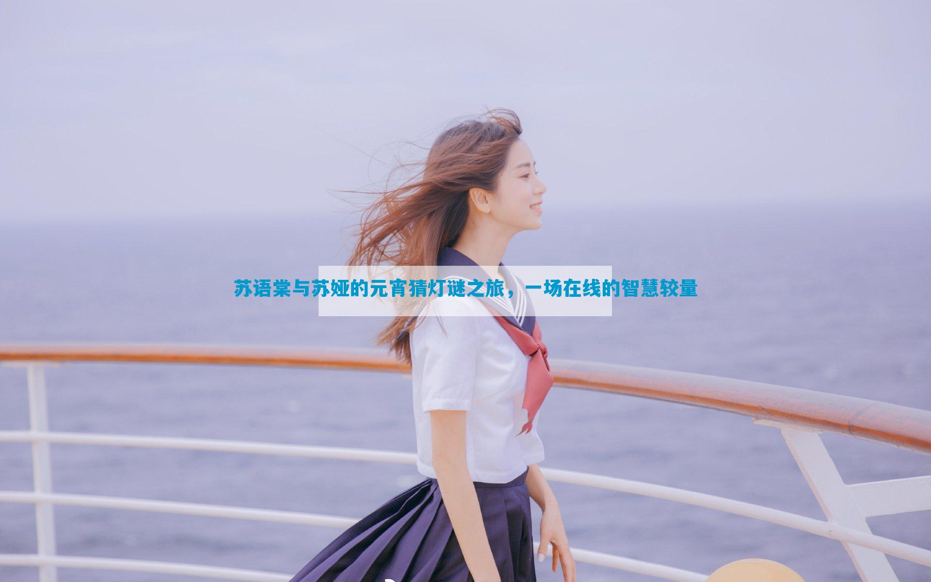 苏语棠与苏娅的元宵猜灯谜之旅，一场在线的智慧较量