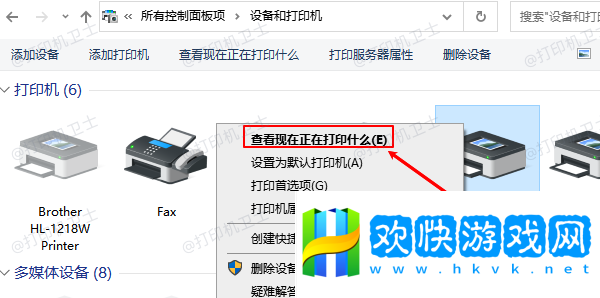 查看现在正在打印什么